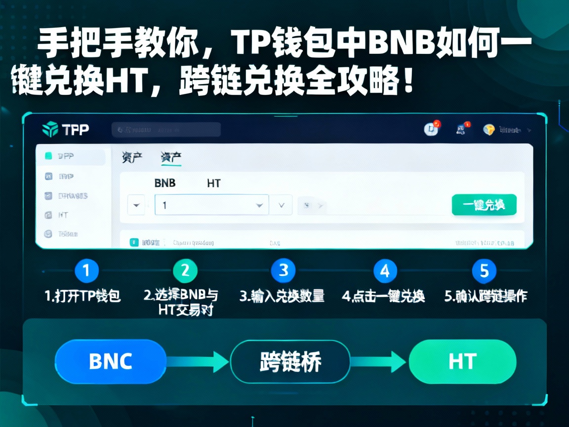 手把手教你，TP钱包中BNB如何一键兑换HT，跨链兑换全攻略！