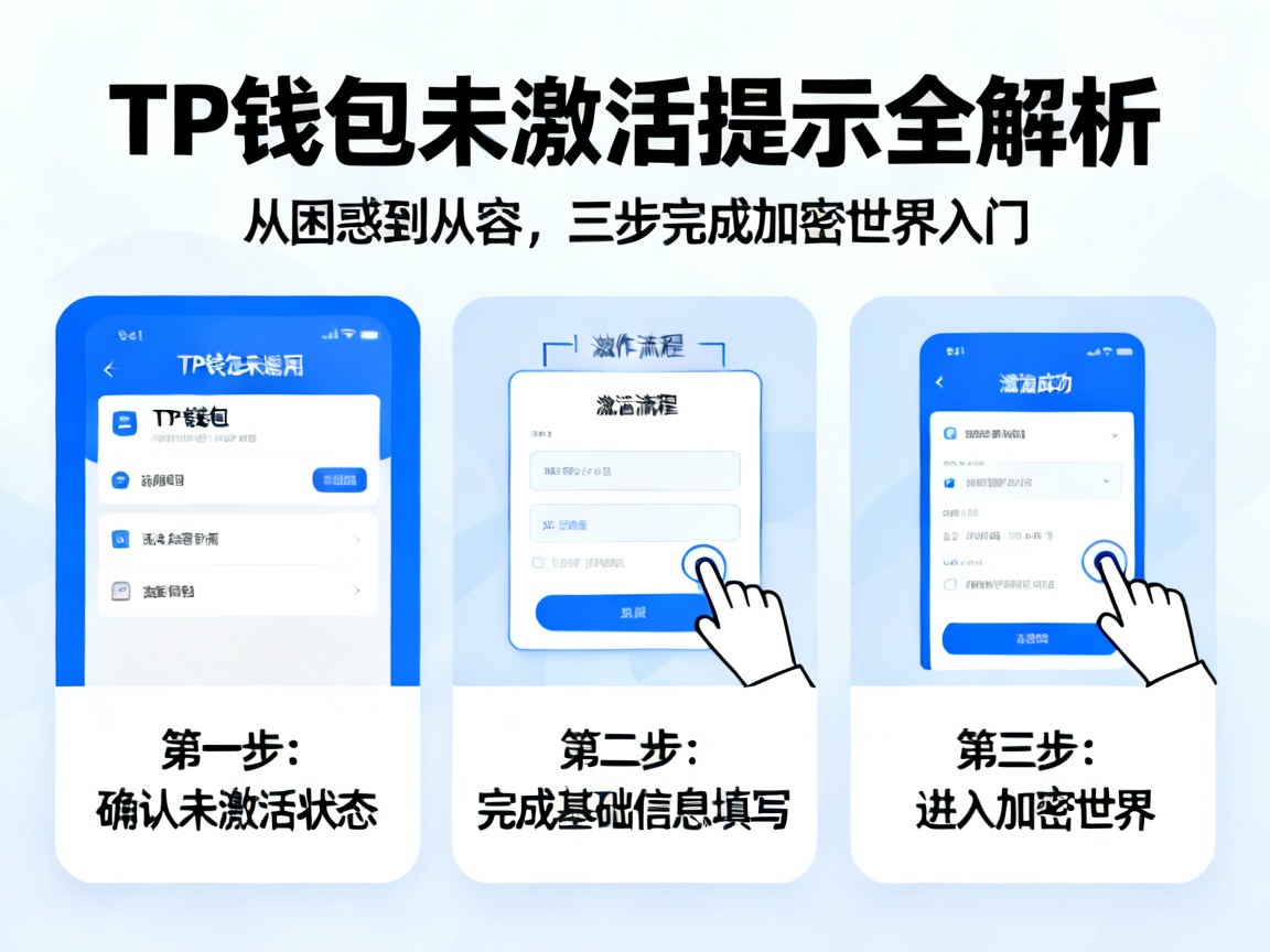 TP钱包未激活提示全解析，从困惑到从容，三步完成加密世界入门