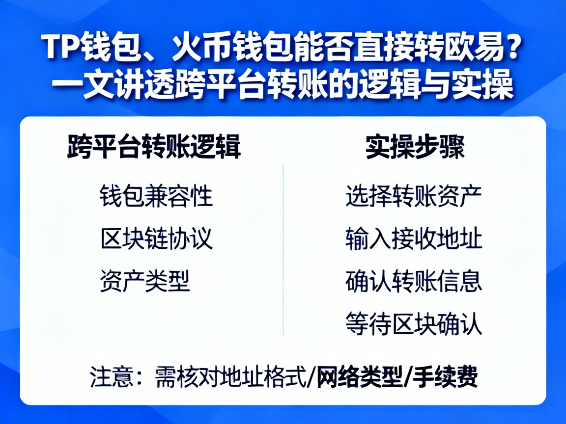 TP钱包、火币钱包能否直接转欧易？一文讲透跨平台转账的逻辑与实操
