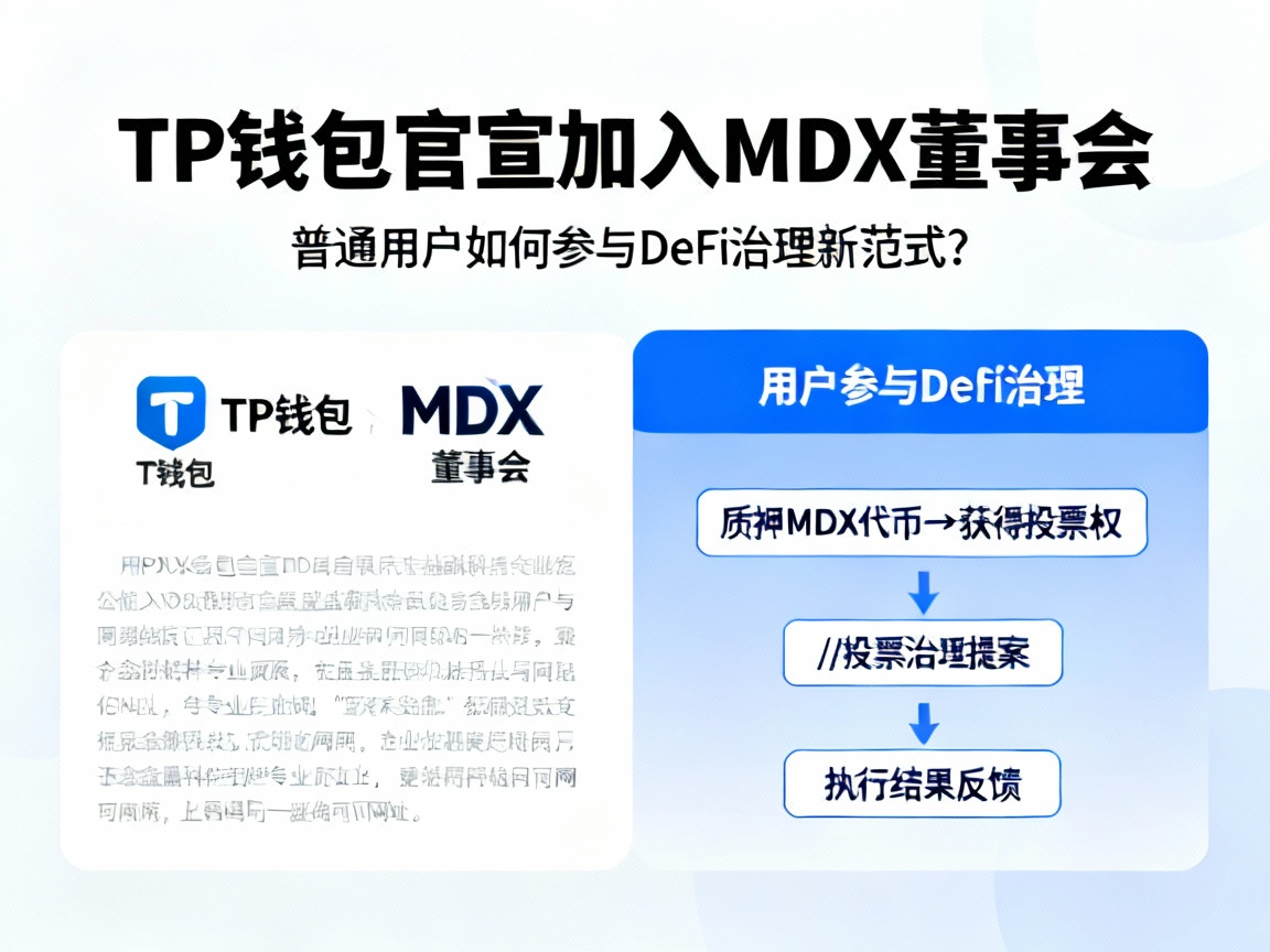 TP钱包官宣加入MDX董事会，普通用户如何参与DeFi治理新范式？