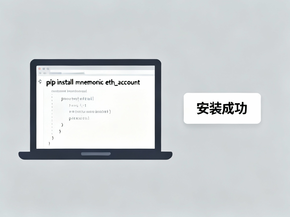 示例需要安装，pip install mnemonic eth_account 在离线环境下完成)