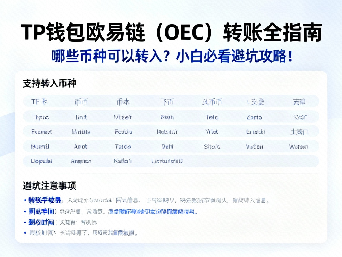 TP钱包欧易链（OEC）转账全指南，哪些币种可以转入？小白必看避坑攻略！