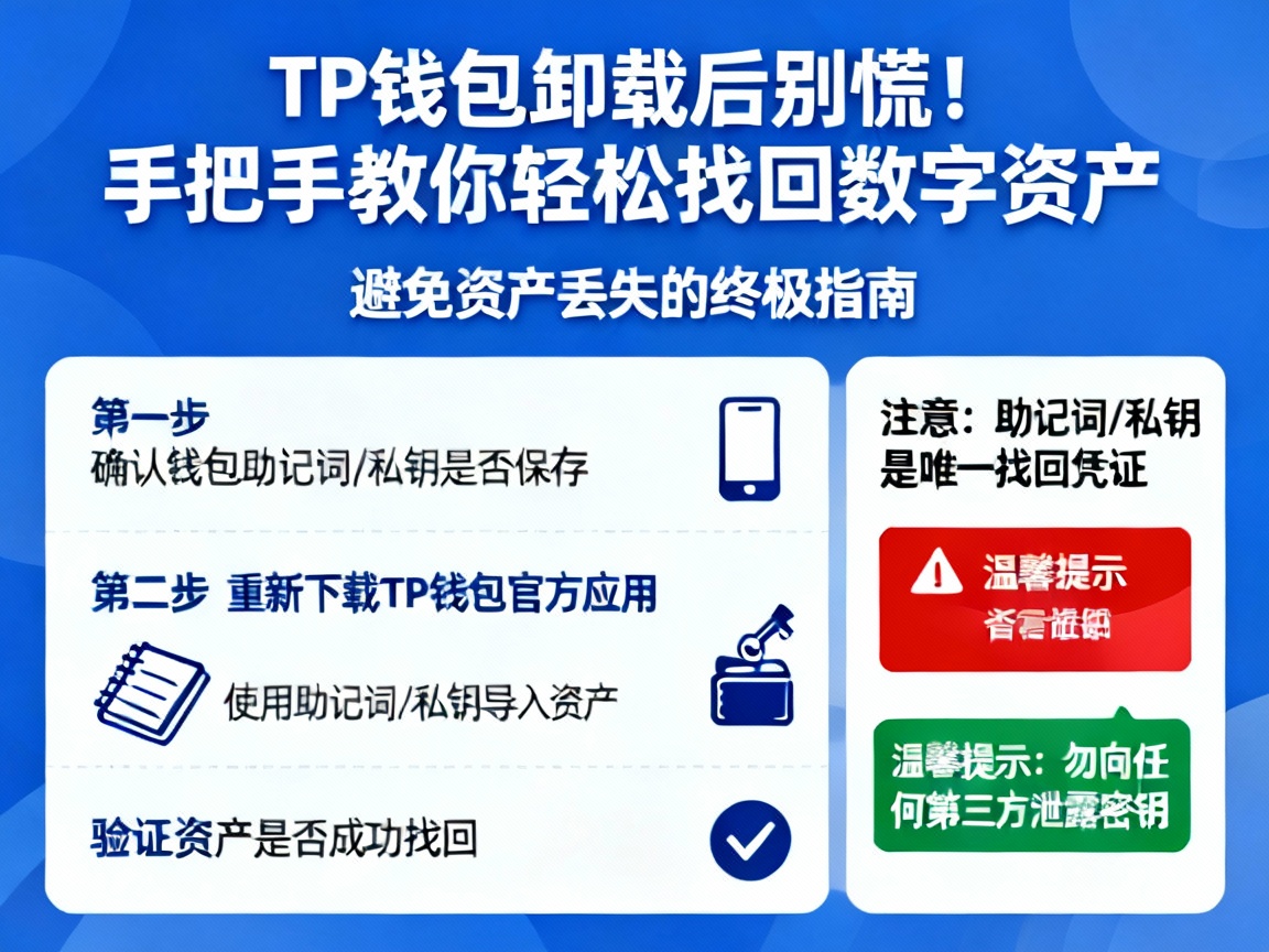 TP钱包卸载后别慌！手把手教你轻松找回数字资产，避免资产丢失的终极指南