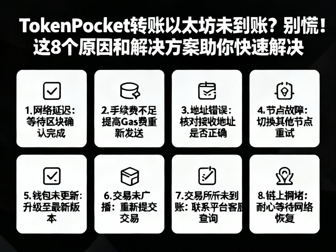 TokenPocket转账以太坊未到账？别慌！这8个原因和解决方案助你快速解决