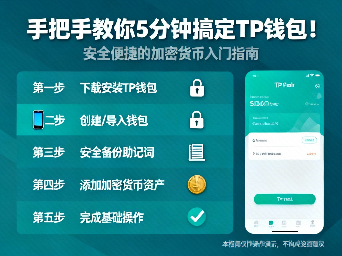 手把手教你5分钟搞定TP钱包！安全便捷的加密货币入门指南