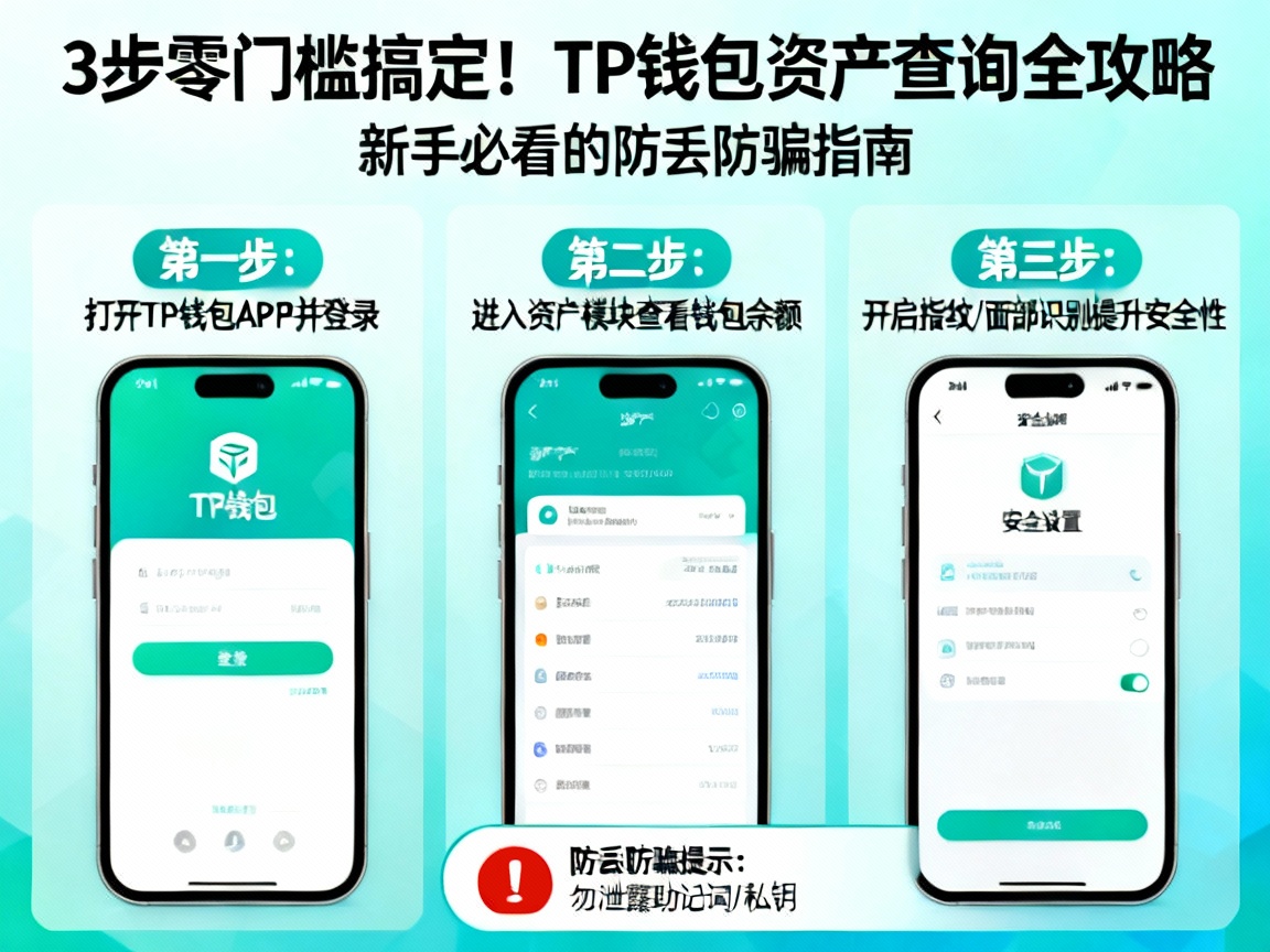 3步零门槛搞定！TP钱包资产查询全攻略，新手必看的防丢防骗指南