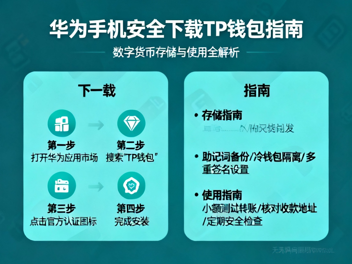 华为手机如何安全下载TP钱包？一篇讲透数字货币存储与使用指南