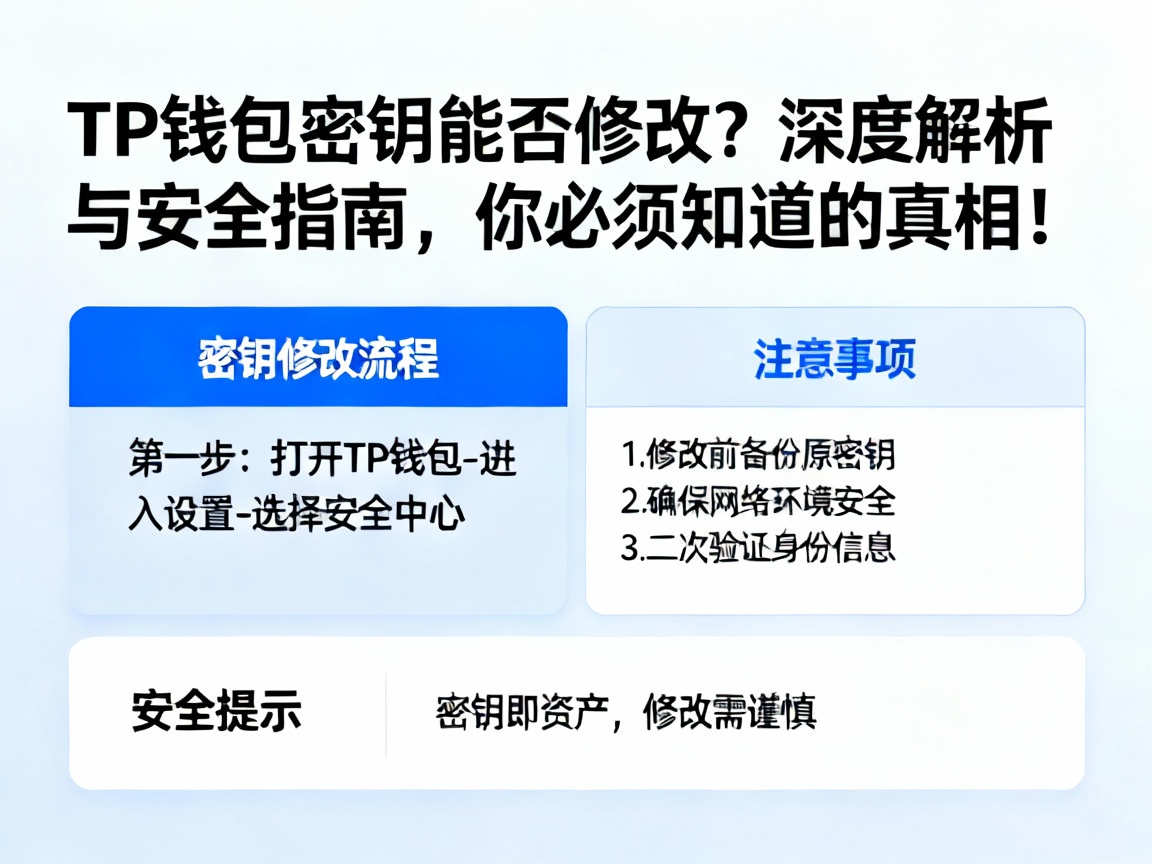 TP钱包密钥能否修改？深度解析与安全指南，你必须知道的真相！