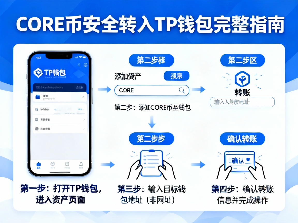 手把手教学，将CORE币安全转入TP钱包的完整指南