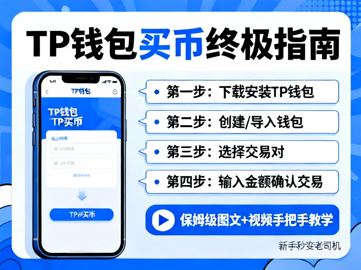 TP钱包买币终极指南，保姆级图文+视频手把手教学，新手秒变老司机