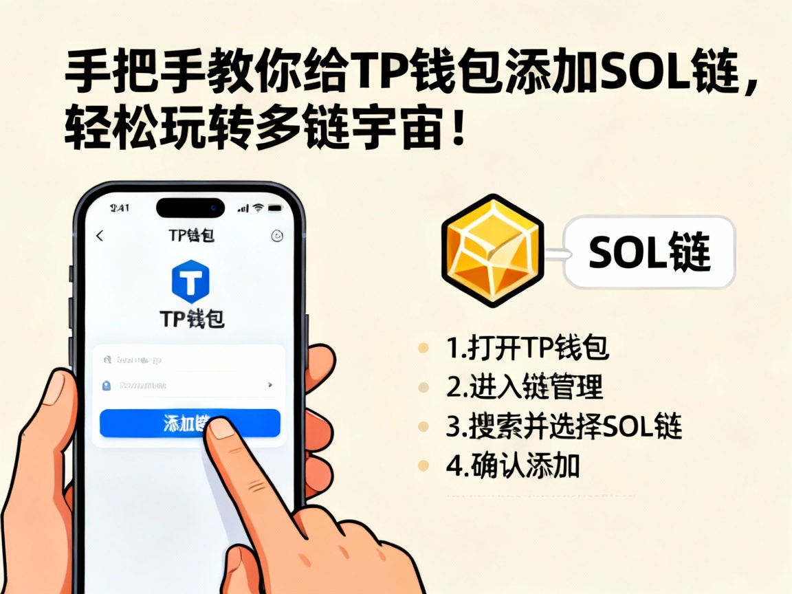 手把手教你给TP钱包添加SOL链，轻松玩转多链宇宙！