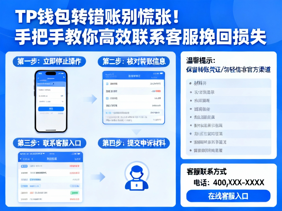 TP钱包转错账别慌张！手把手教你高效联系客服挽回损失