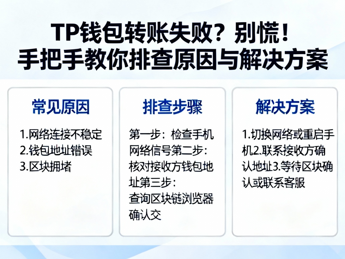 TP钱包转账失败？别慌！手把手教你排查原因与解决方案