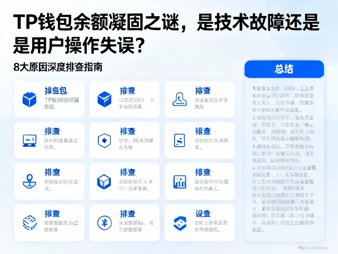 TP钱包余额凝固之谜，是技术故障还是用户操作失误？8大原因深度排查指南