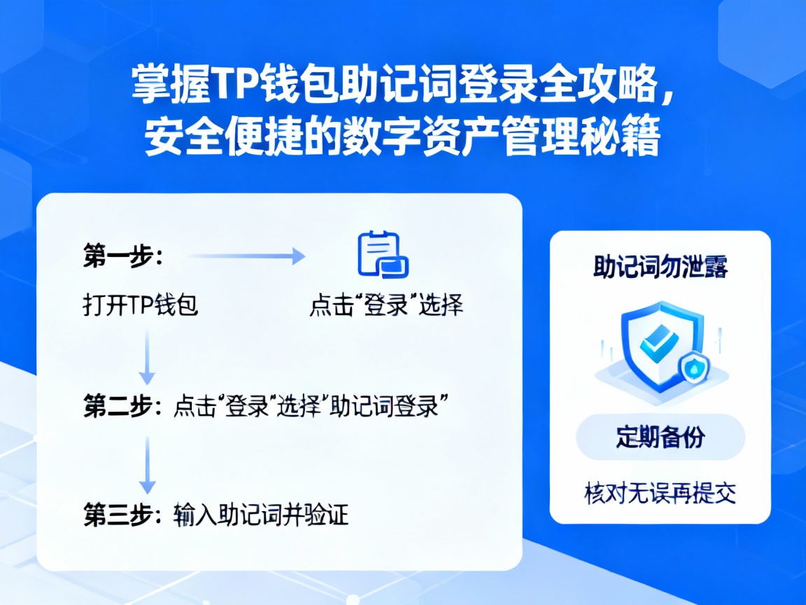 掌握TP钱包助记词登录全攻略，安全便捷的数字资产管理秘籍