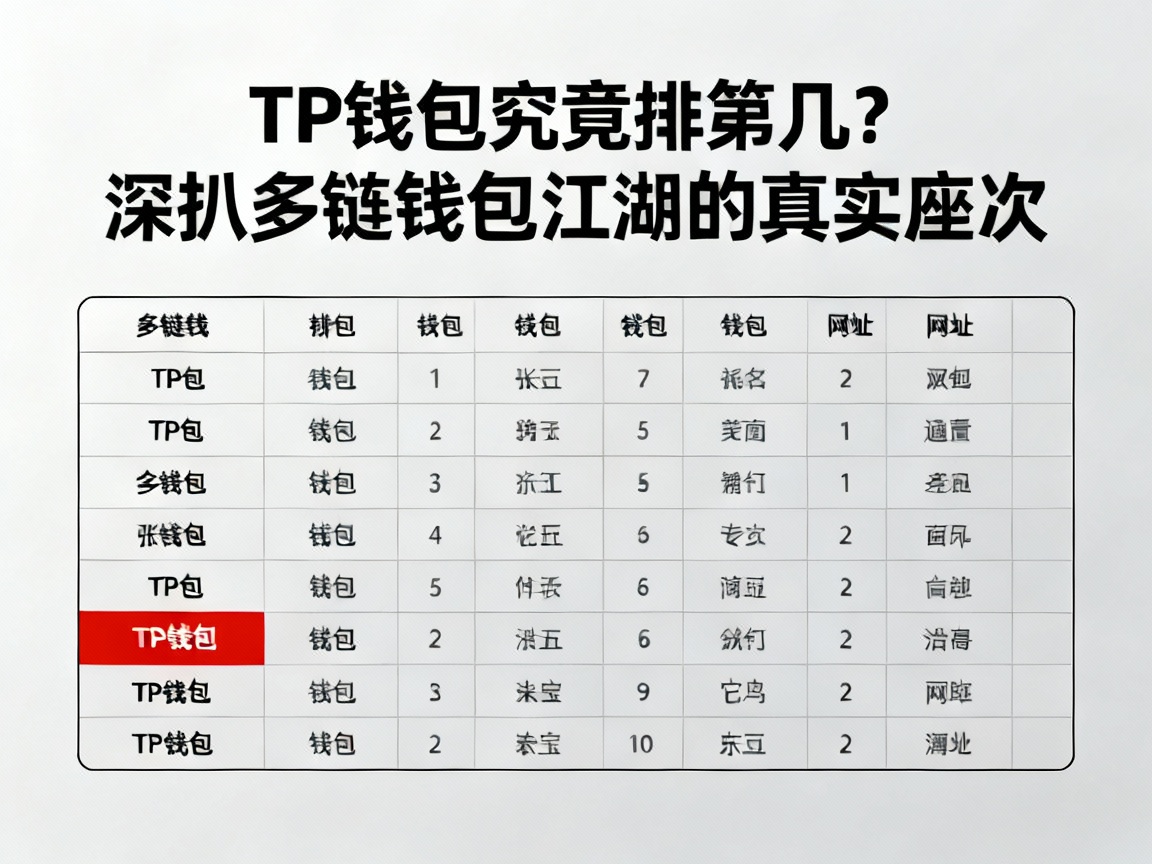 TP钱包究竟排第几？深扒多链钱包江湖的真实座次