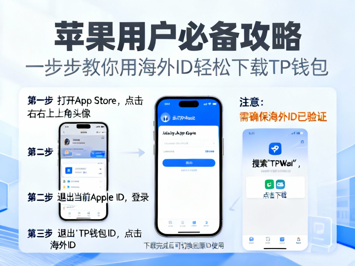 苹果用户必备攻略，一步步教你用海外ID轻松下载TP钱包
