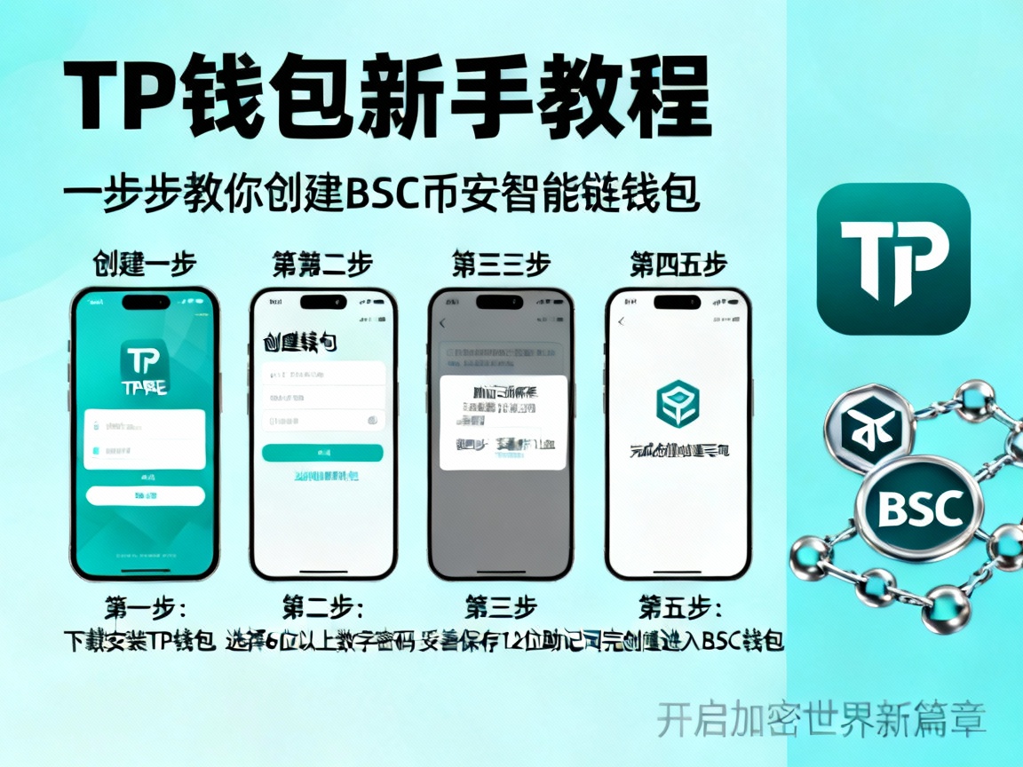 TP钱包新手教程，一步步教你创建BSC币安智能链钱包，开启加密世界新篇章