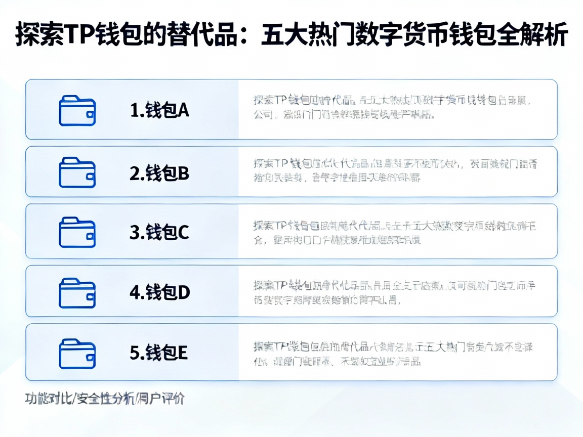 探索TP钱包的替代品，五大热门数字货币钱包全解析