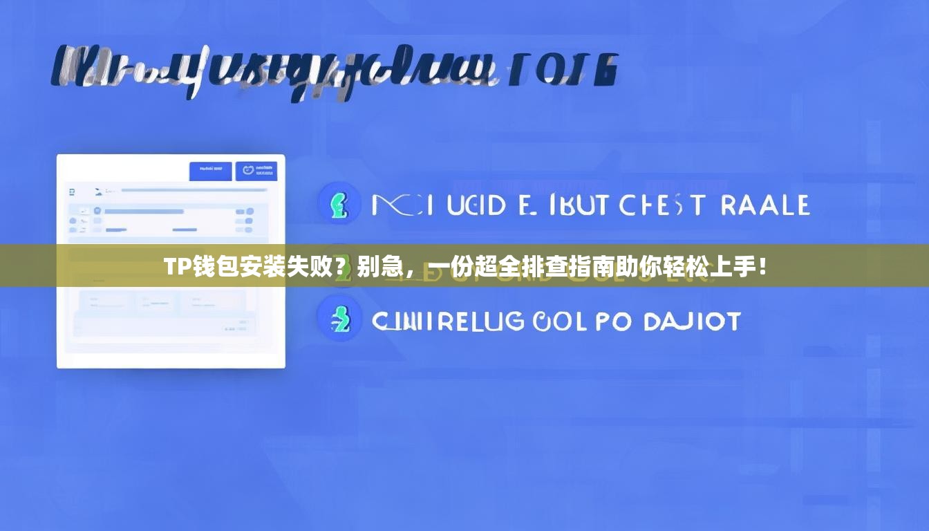 TP钱包安装失败？别急，一份超全排查指南助你轻松上手！