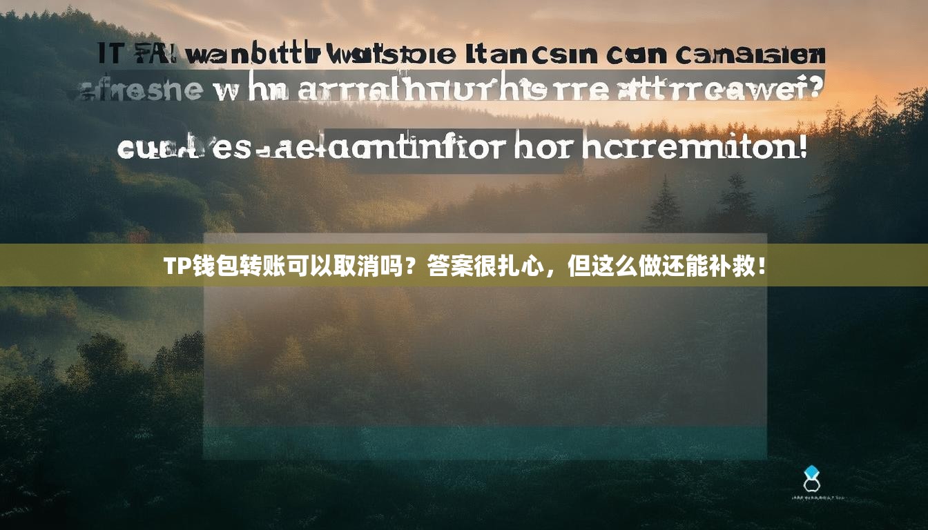TP钱包转账可以取消吗？答案很扎心，但这么做还能补救！